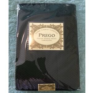 Prego Italian Waffle Weave Tablecloth 60 x 104 Oblong NIP